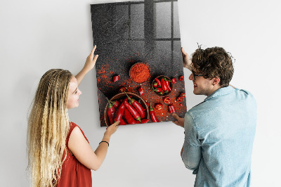 Mágneses felíró tábla Pepper Kitchen emlékeztetők