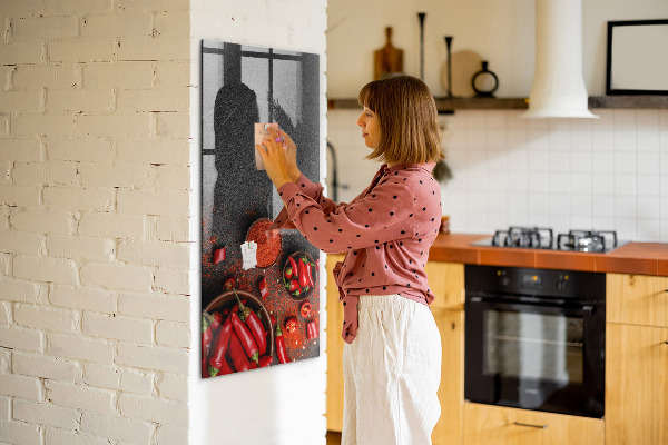 Mágneses felíró tábla Pepper Kitchen emlékeztetők