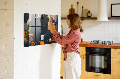 Törölhető mágneses tábla Konyhai inspirációk személyes emlékekkel