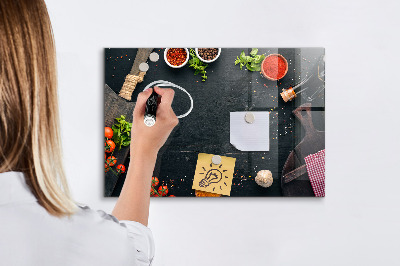 Törölhető mágneses tábla Konyhai inspirációk személyes emlékekkel