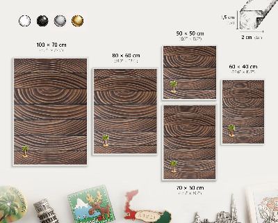 Tábla utazási mágneseknek fehér keret Fa szerkezet