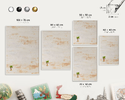 Fém tábla mágneseknek fehér keretben Rozsdás textúra