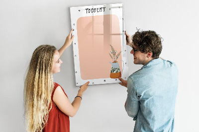 Törölhető mágneses tábla Tervező- és jegyzetelő tábla