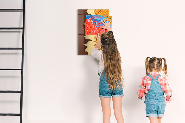 Mágneses felíró tábla Egy aranyos tábla fotóknak és jegyzeteknek