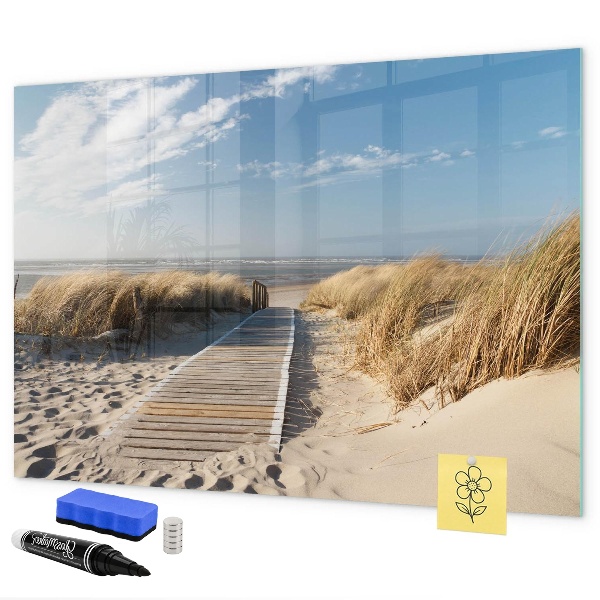 Törölhető mágneses tábla Strand, emlékek és kreativitás fotókon