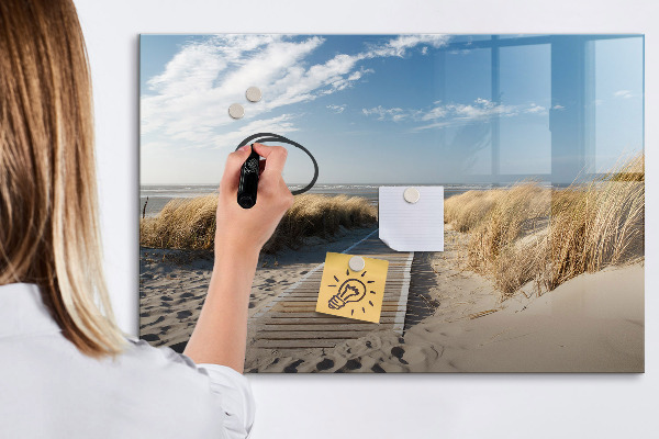Törölhető mágneses tábla Strand, emlékek és kreativitás fotókon