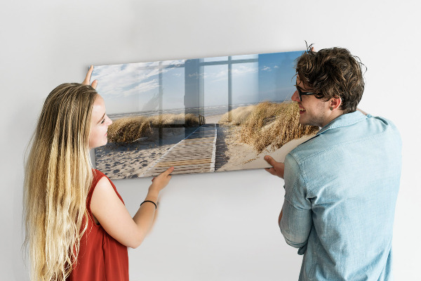 Törölhető mágneses tábla Strand, emlékek és kreativitás fotókon