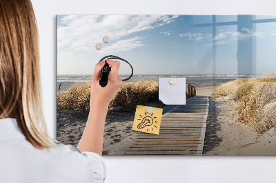 Törölhető mágneses tábla Strand, emlékek és kreativitás fotókon