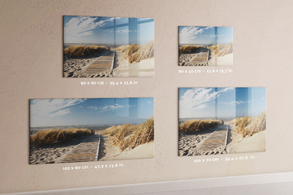 Törölhető mágneses tábla Strand, emlékek és kreativitás fotókon