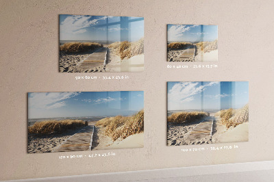 Törölhető mágneses tábla Strand, emlékek és kreativitás fotókon