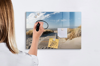 Törölhető mágneses tábla Strand, emlékek és kreativitás fotókon