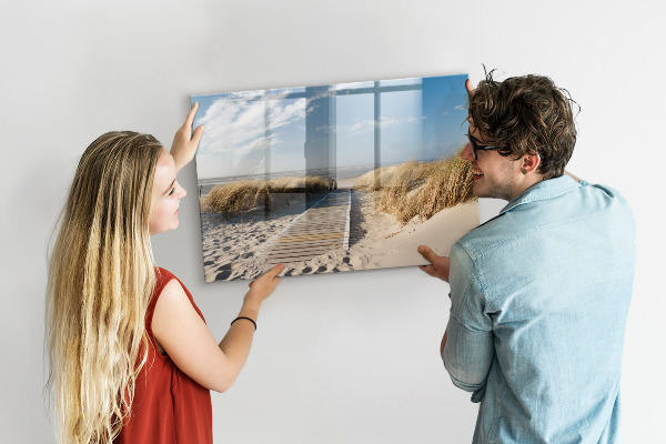 Törölhető mágneses tábla Strand, emlékek és kreativitás fotókon