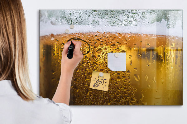 Mágneses felíró tábla Egy hideg sör személyes emlékekkel
