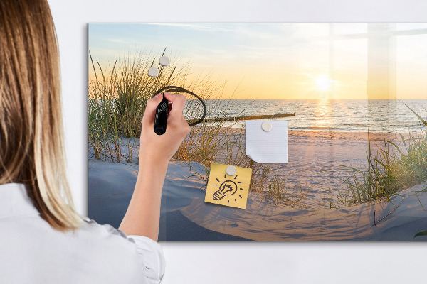 Mágneses felíró tábla Strand és emlékek fotókon