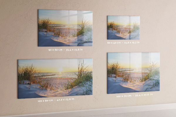 Mágneses felíró tábla Strand és emlékek fotókon