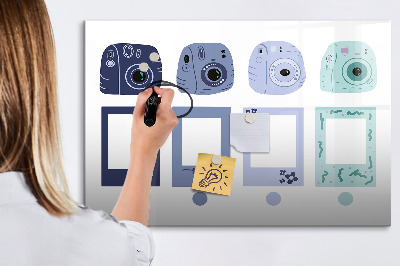 Törölhető mágneses tábla Kreatív hely az emlékeknek és a fényképeknek