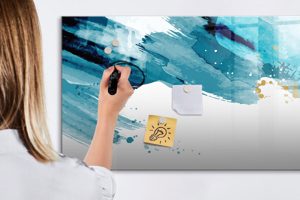 Törölhető mágneses tábla Színes plakát fotók bemutatásához