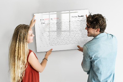 Mágneses felíró tábla Szokáskövetés modern csavarral