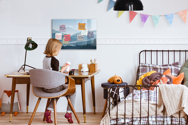 Törölhető mágneses tábla Egy táj, ahol emlékeknek is van helye