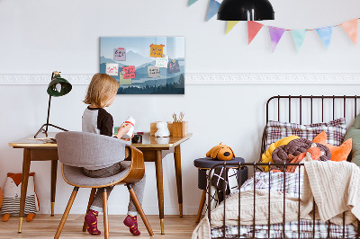 Törölhető mágneses tábla Egy táj, ahol emlékeknek is van helye