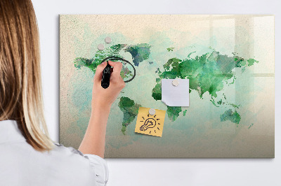 Mágneses felíró tábla A világ emlékeinek feltérképezése