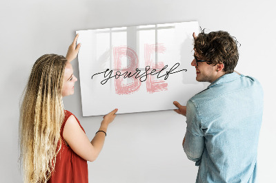 Törölhető mágneses tábla Inspiráló hely az emlékeknek és a fényképeknek
