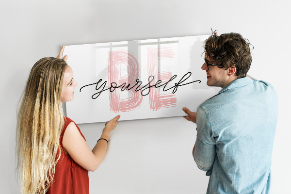 Törölhető mágneses tábla Inspiráló hely az emlékeknek és a fényképeknek