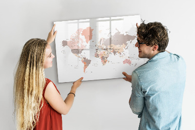 Törölhető mágneses tábla Emléktérkép kedvenc fotóiddal