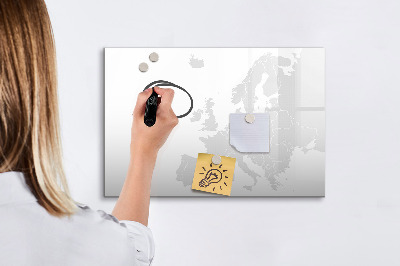 Törölhető mágneses tábla Interaktív poszter fotókhoz és jegyzetekhez