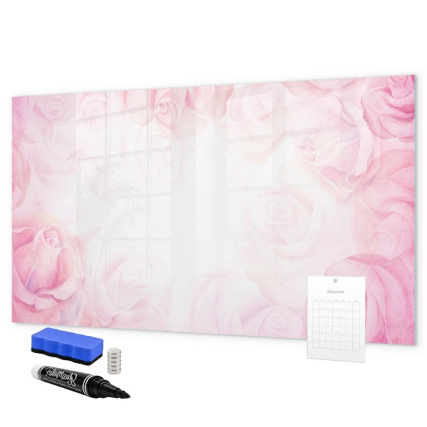 Törölhető mágneses tábla Rózsaszín tábla fotóknak és jegyzeteknek