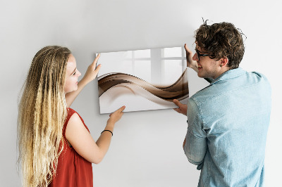 Törölhető mágneses tábla Modern fotókiállító tábla