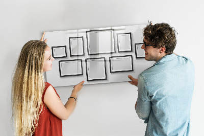 Törölhető mágneses tábla Modern tábla fényképekhez és jegyzetekhez