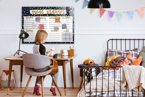 Mágneses felíró tábla Étrendtervező minden hétre