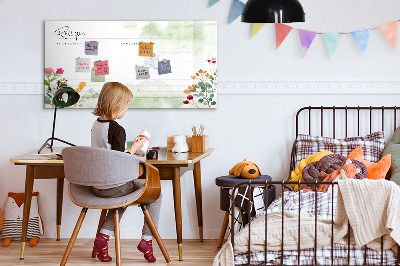 Törölhető mágneses tábla Kreatív tábla recepteknek és emlékeknek