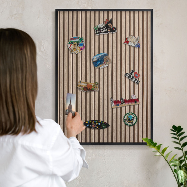 Mágneses tábla emlék mágneseknek fekete keretben Nyugodt szerkezet