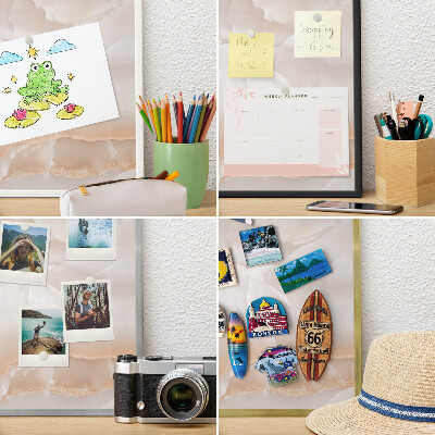 Mágneses tábla emlék mágneseknek fekete keretben Finom hullámok