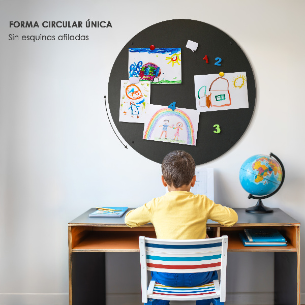Tábla nyaralási mágneseknek kerek fekete kivitelben