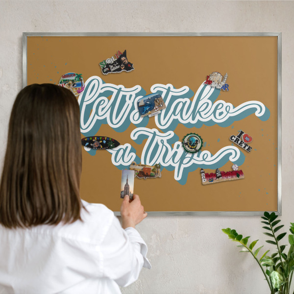 Tábla nyaralási mágneseknek ezüst keret Álomút