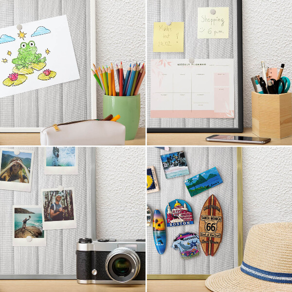 Tábla nyaralási mágneseknek ezüst keret Minimalista csíkok
