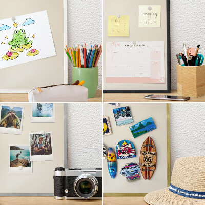 Keretes fém mágnestábla ezüst színben Ködhang