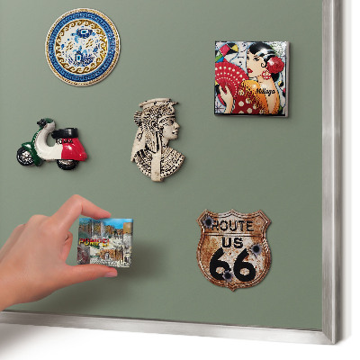 Tábla nyaralási mágneseknek ezüst keret Sötét zsálya