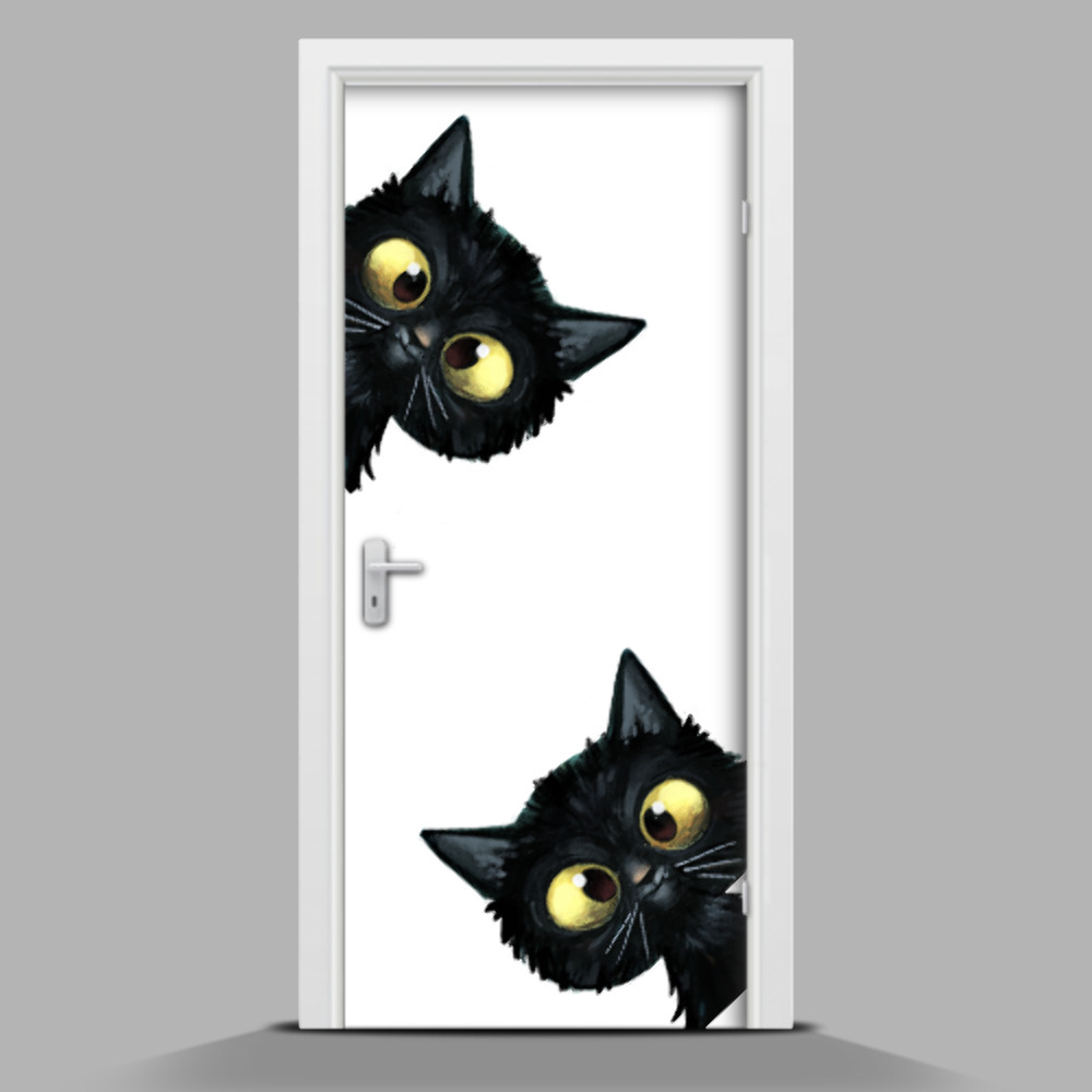 Fotótapéta ajtóra Két macska