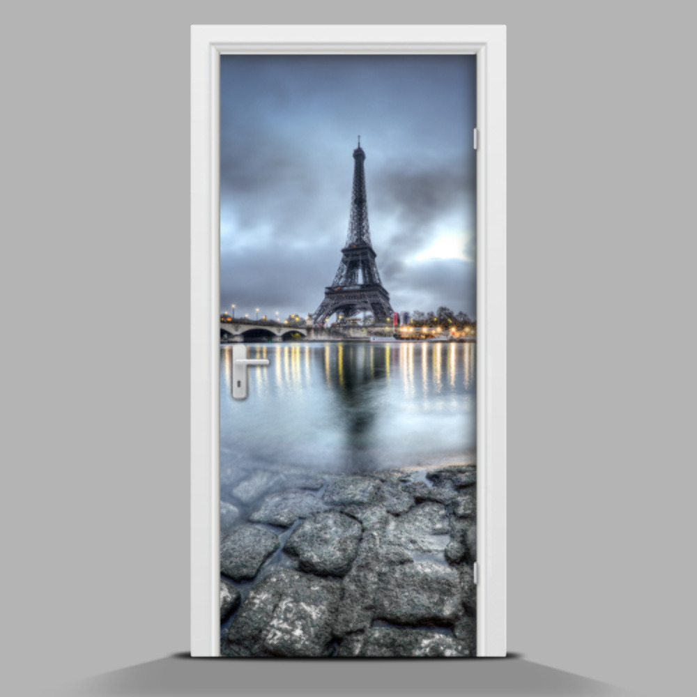 Ajtó tapéta Eiffel-torony hajnalban