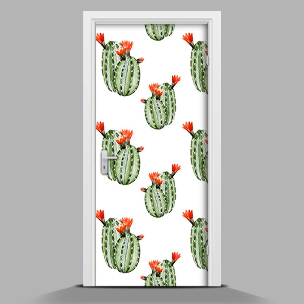 Ajtóposzter Színes kaktuszok