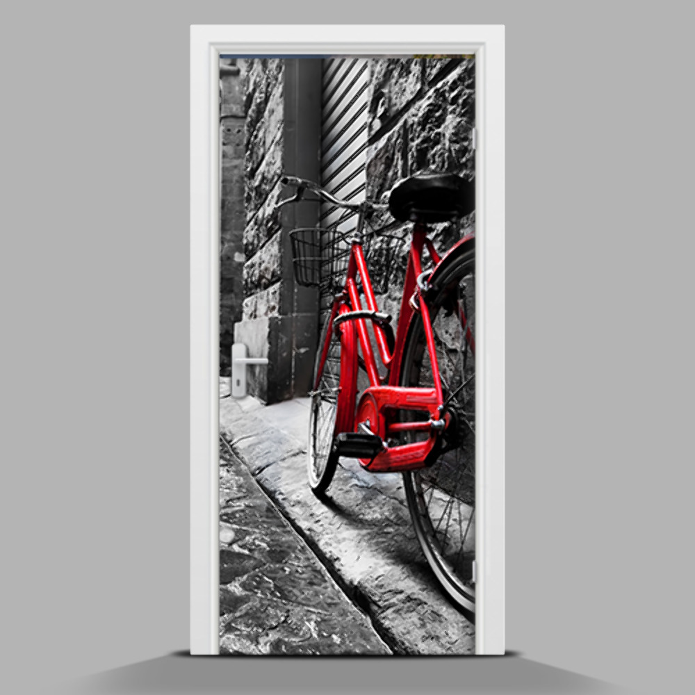 Ajtóposzter Piros bicikli