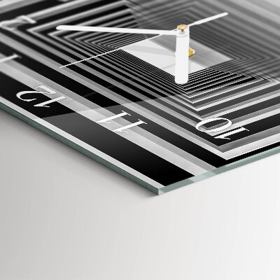 Szögletes fali üvegóra 3D alagút