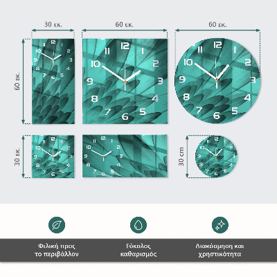 Szögletes fali üvegóra Absztrakció