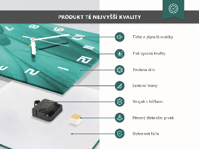 Szögletes fali üvegóra Tégla
