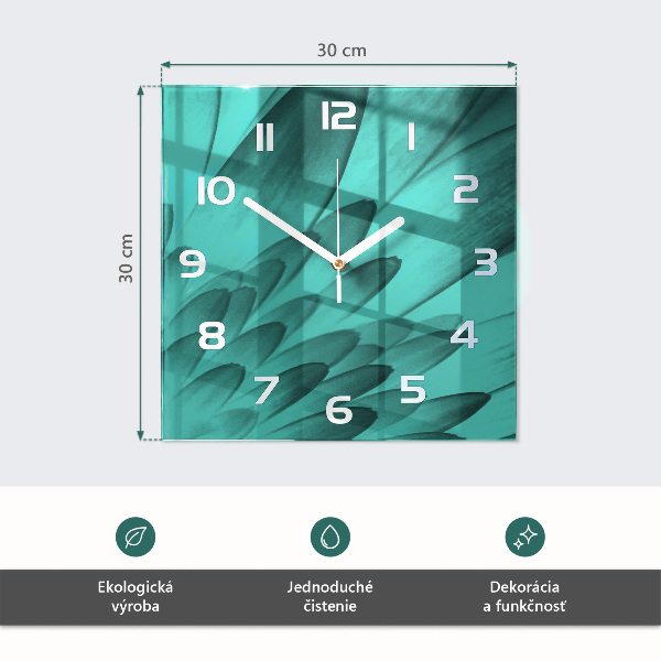 Szögletes fali üvegóra Absztrakció