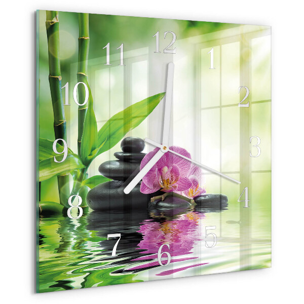 Szögletes fali üvegóra Gyógyfürdő Orchidea